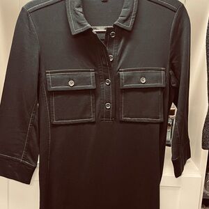 Black Button-Up Dress